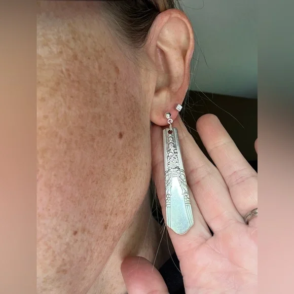 Silverware Earrings - Picture 9 of 9